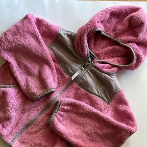 5T (XXS) Pink and Gray The North Face Fleece